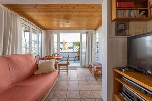 TV, DVD player, stereo - Cozy Apartment with Private Terrace, Roof Top and Air Conditioning (Nerja)