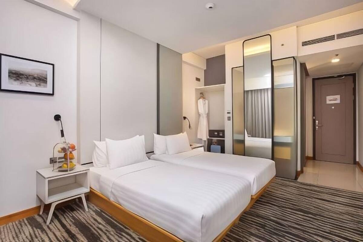 1 Schlafzimmer, schallisolierte Zimmer, Bügeleisen/Bügelbrett