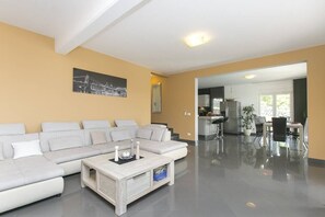 TV, fireplace, foosball - Villa with large pool and stunning views (Labin)