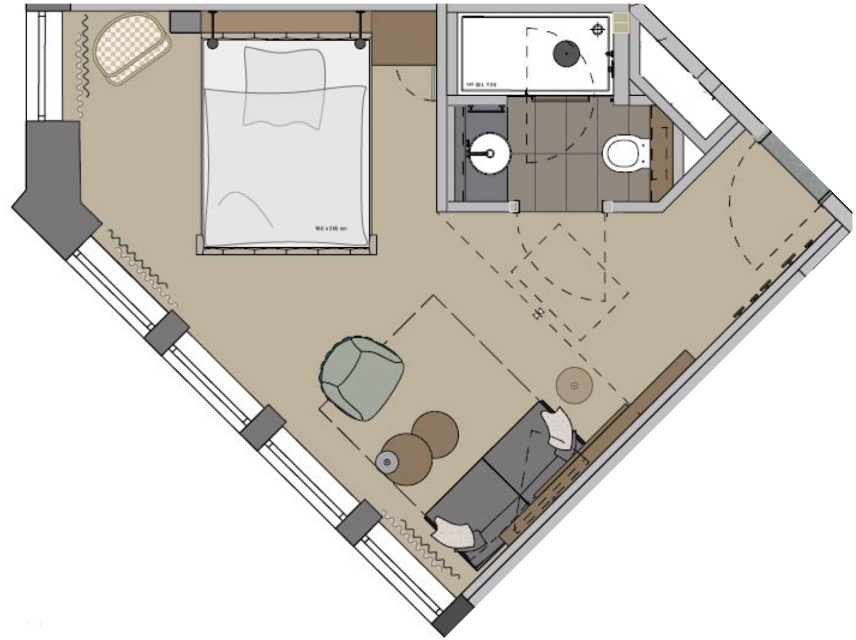 roomy cocoon | 1 bedroom, hypo-allergenic bedding, in-room safe, individually furnished