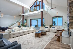 Smart TV, fireplace, video games, books