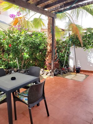 Terrace/patio - NATURIST LOW HOUSE IN FIRST LINE OF VERA BEACH (Vera)