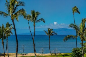 On the beach, beach towels - Maui Sunset #B-417 Spacious, Renovated Unit, Oceanfront Complex, Full A/C (Kihei)