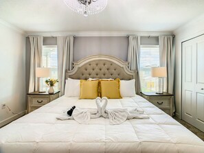 4 slaapkamers, een strijkplank/strijkijzer, wifi, beddengoed