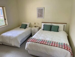 2 bedrooms, iron/ironing board