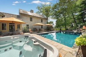 A heated pool