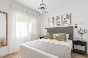 Departamento, 1 habitación | Escritorio, cunas gratuitas, wifi gratis y ropa de cama 