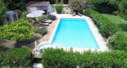 Comfortable guest room with terrace in character guest house.