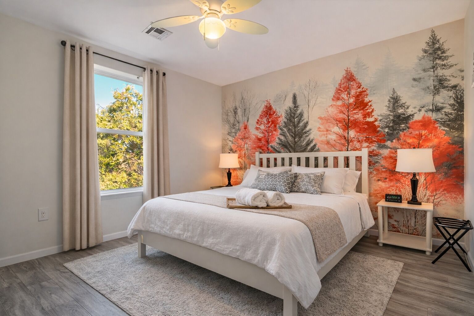 5 soverom, strykejern/-brett, wi-fi (inkludert) og sengetøy