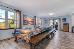Dining - Lakefront house, hot tub, sauna, two playrooms, two living rooms, and XL dining. (East Stroudsburg)