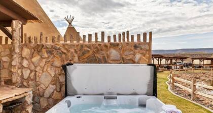 Perfect for A Romantic Getaway Bison Tipi On The Pond w/ 1 King Bed, 2 Futons, Hot tub and an Outdoor Kitchen #40