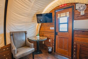 Interior - Unforgettable Western Wagon #35  w/ 1 King Bed, Gas Fire Pit and Gas BBQ Grill (Virgin)