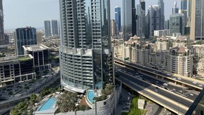 View from room - SuperHost- Studio with Burj View in Address Dubai Mall (Dubai)