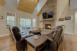 Interior - Heavenly Pines - Rustic Getaway w/Hot Tub (Helen)