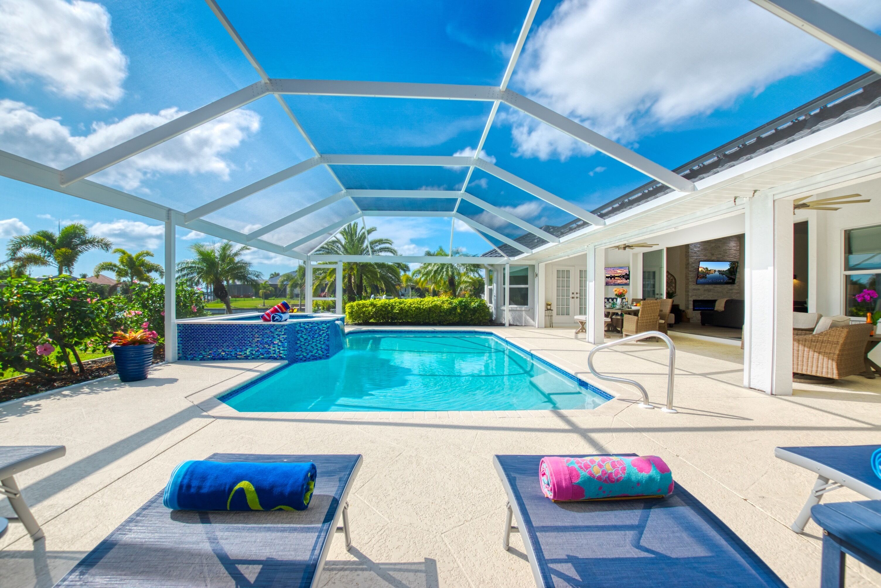 A heated pool