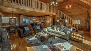 TV, fireplace, video games, books