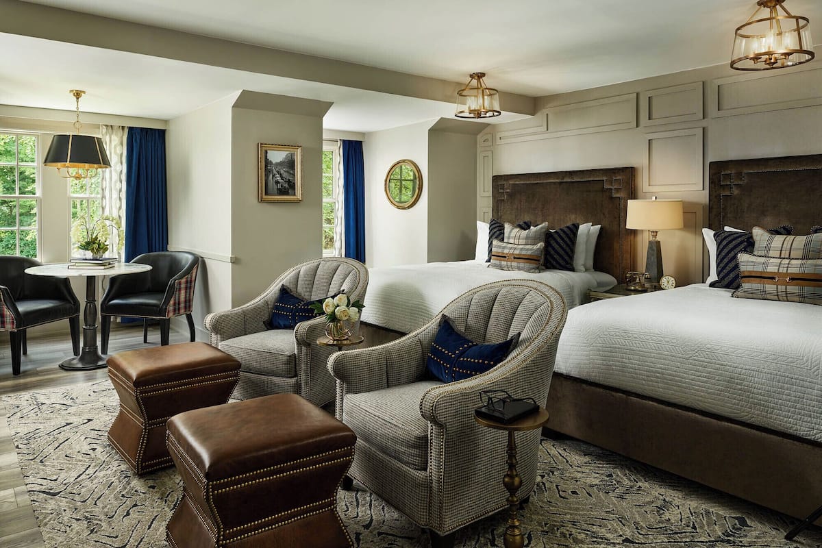 Deluxe Room, 2 Queen Beds | 1 bedroom, premium bedding, pillowtop beds, minibar