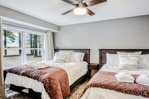 5 bedrooms, iron/ironing board, internet, bed sheets - Lakefront Home with Private Dock, Hot Tub, Fireplace, & Central A/C - Free WiFi (Bumpass)