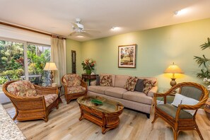 Una Smart TV, un reproductor estéreo