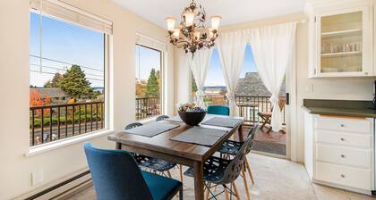 Comfortable home with Puget Sound view, decks, garden patio, WiFi & W/D