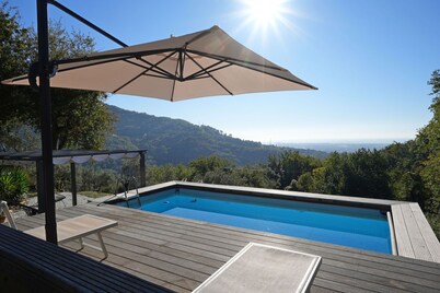 House - 4 People - Private Pool & Garden - Sea View - WiFi