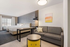 Skrivebord, skrivebord for bærbar PC og blendingsgardiner