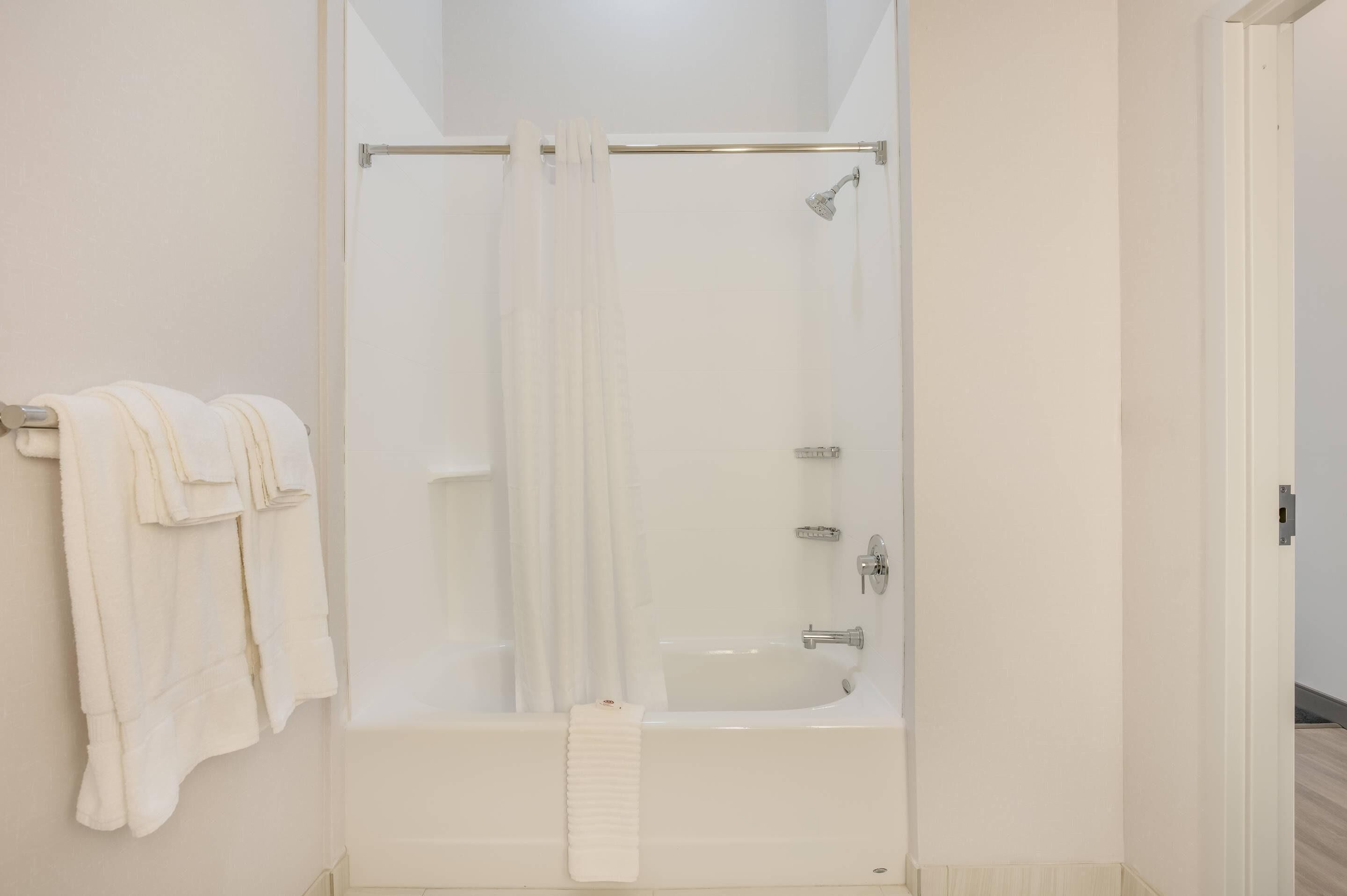 Standard Room, 1 King Bed, Accessible, Non Smoking (Pet Friendly) | Desk, laptop workspace, blackout curtains, iron/ironing board