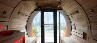 Villa on estate with sauna and views
