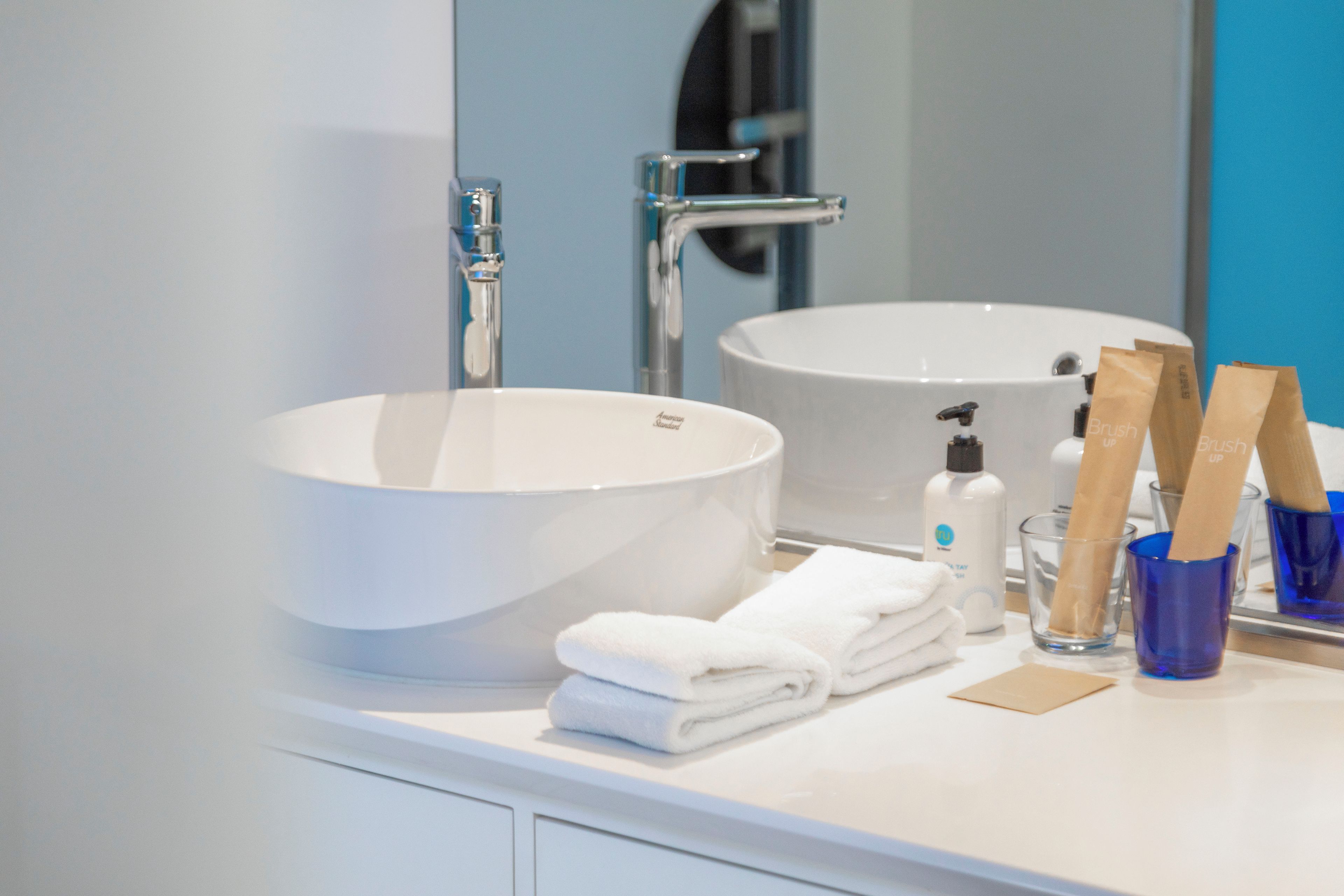 Shower, free toiletries, hair dryer, slippers