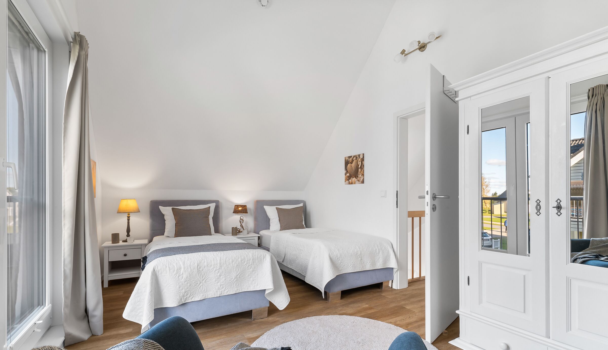 2 Schlafzimmer, Reisekinderbett, kostenloses WLAN, Bettwäsche