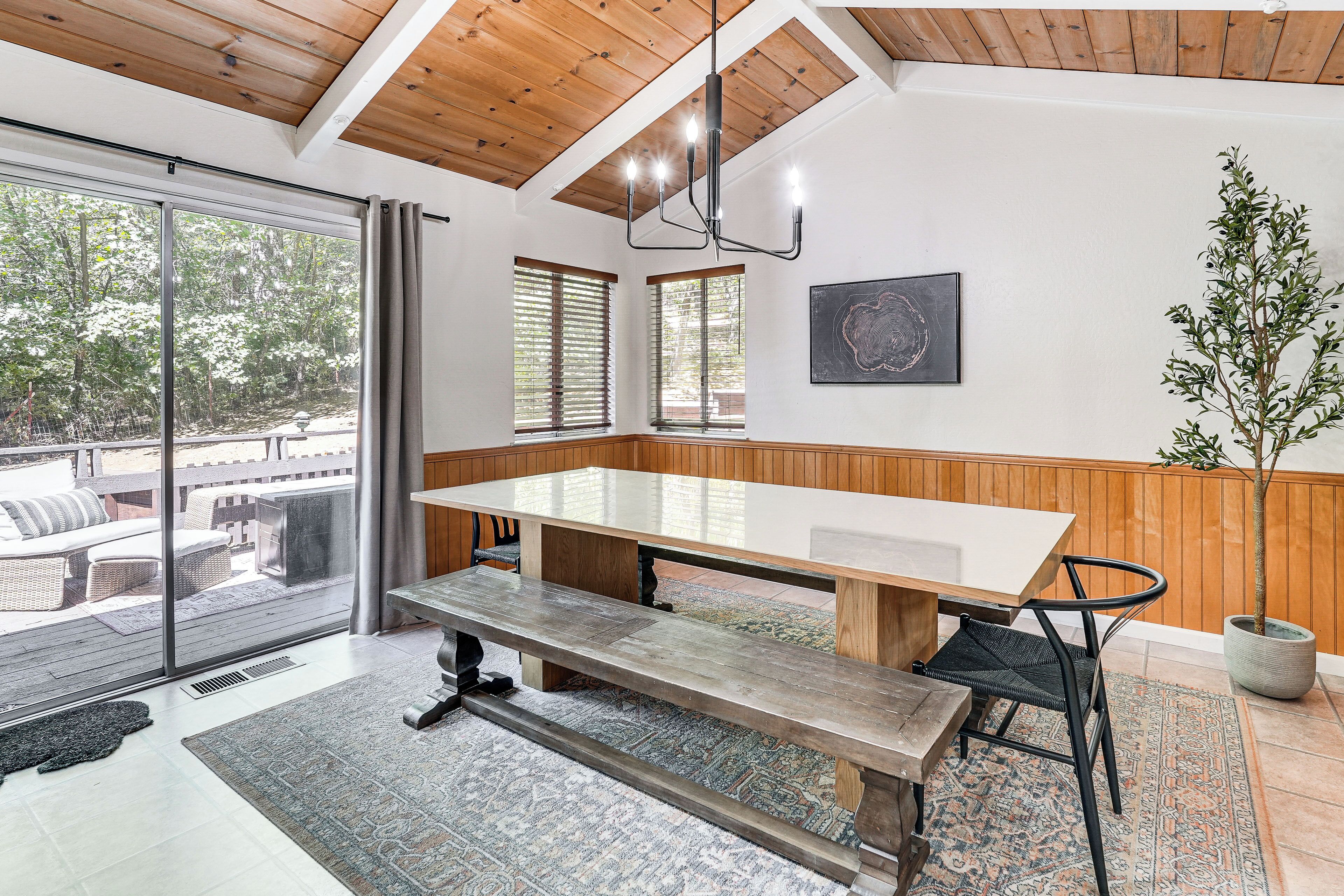 Dining Area | Dishes & Flatware Provided | Deck Access