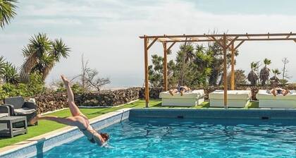 Villa Finca Toledo que acepta mascotas con piscina, terraza, jardín, aire acondicionado y Wi-Fi