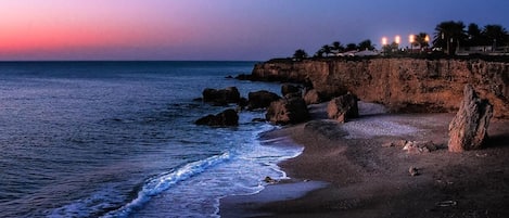 On the beach