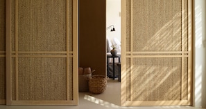 Exclusive Suite, 1 King Bed, Terrace, Sea View (Living Room, Pool Access) | Premium bedding, down comforters, in-room safe, desk - Collini Hotel Mykonos, WorldHotels Elite (Mykonos)
