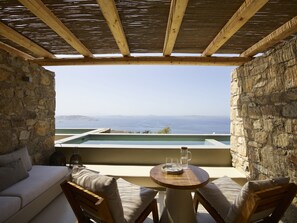Terrace/patio - Collini Hotel Mykonos, WorldHotels Elite (Mykonos)
