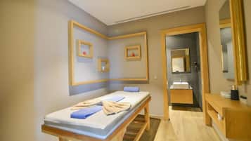 Turkish bath, body treatments, aromatherapy, deep-tissue massages