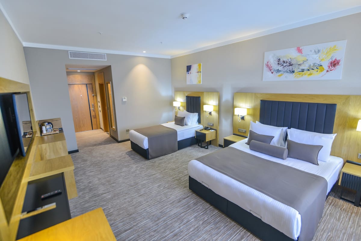Business Triple Room | 1 bedroom, premium bedding, minibar, desk
