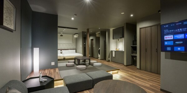 Appartement, non-fumeur, animaux de compagnie interdits (8persons, 105) | Aire de séjour | Téléviseur à écran plat