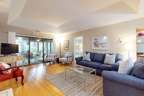 Fernseher, Kamin, DVD-Player