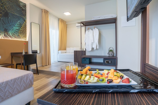 Quadruple Room, Balcony | In-room safe, desk, blackout drapes, WiFi (free)