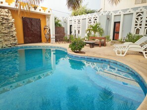 Outdoor pool - Studio 400m from the beach (Saly)