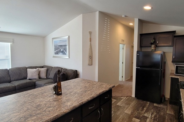 Køleskab, mikrobølgeovn, ovn, kogeplade