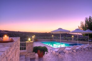 Outdoor pool - Antigoni Villa, Spacious Nature Retreat with Pool (Rethymno, Crete)