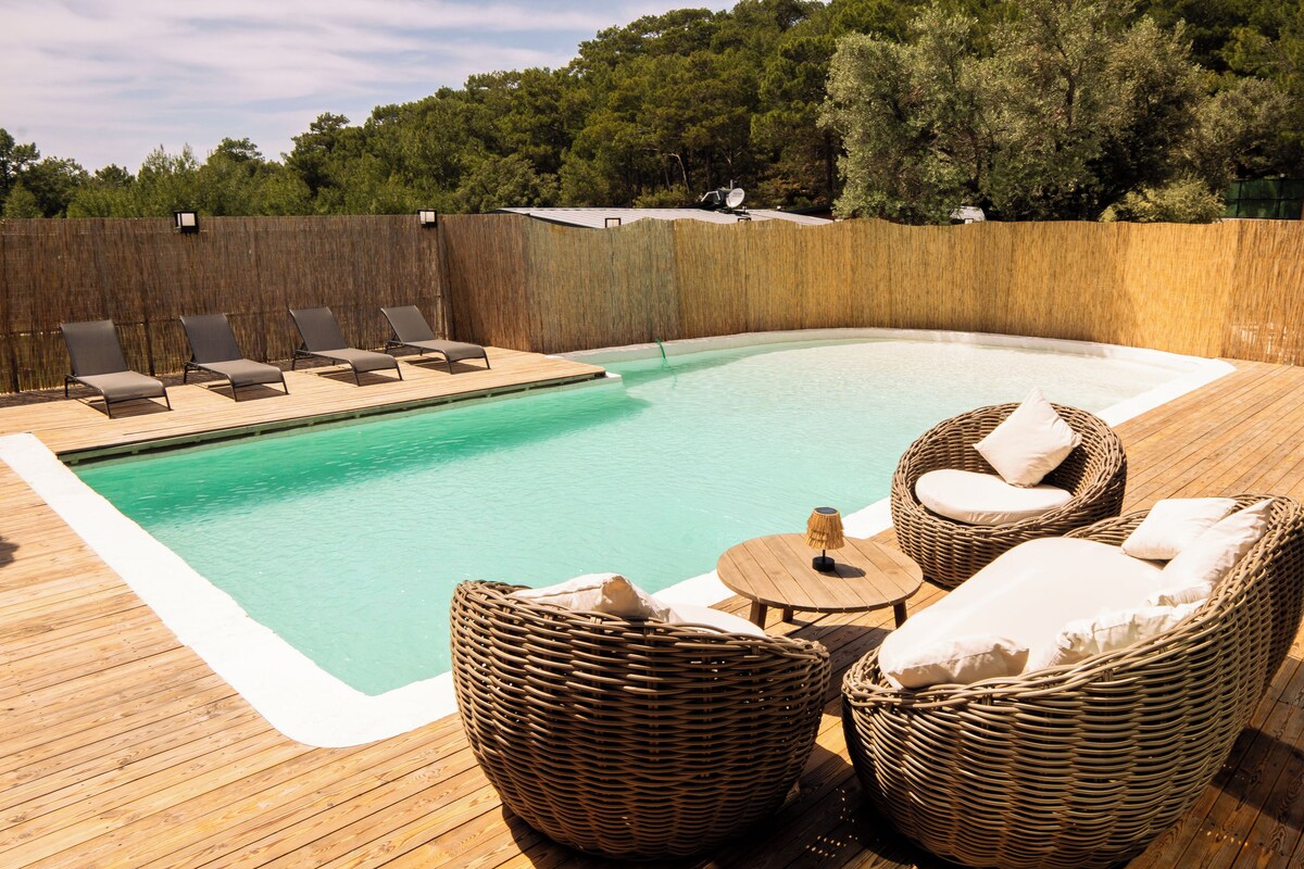 Luxury Villa, Valley View | Premium bedding, down comforters, in-room safe, laptop workspace