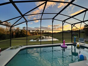 Indoor pool, outdoor pool - Disney Villa Retreat w/ Private Pool & Nature View and Just 3 miles from Disney (Kissimmee)