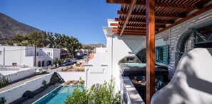 Superior Double Room, Jetted Tub | Terrace/patio - Armonia (Santorini)
