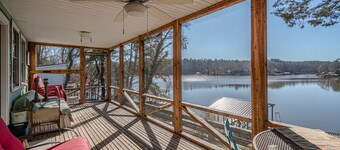 Back Porch Lake View's on Lake Hamilton Main Channel, Family Friendly, Cozy Vibe