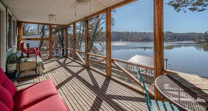 Back Porch Lake View's on Lake Hamilton Main Channel, Family Friendly, Cozy Vibe