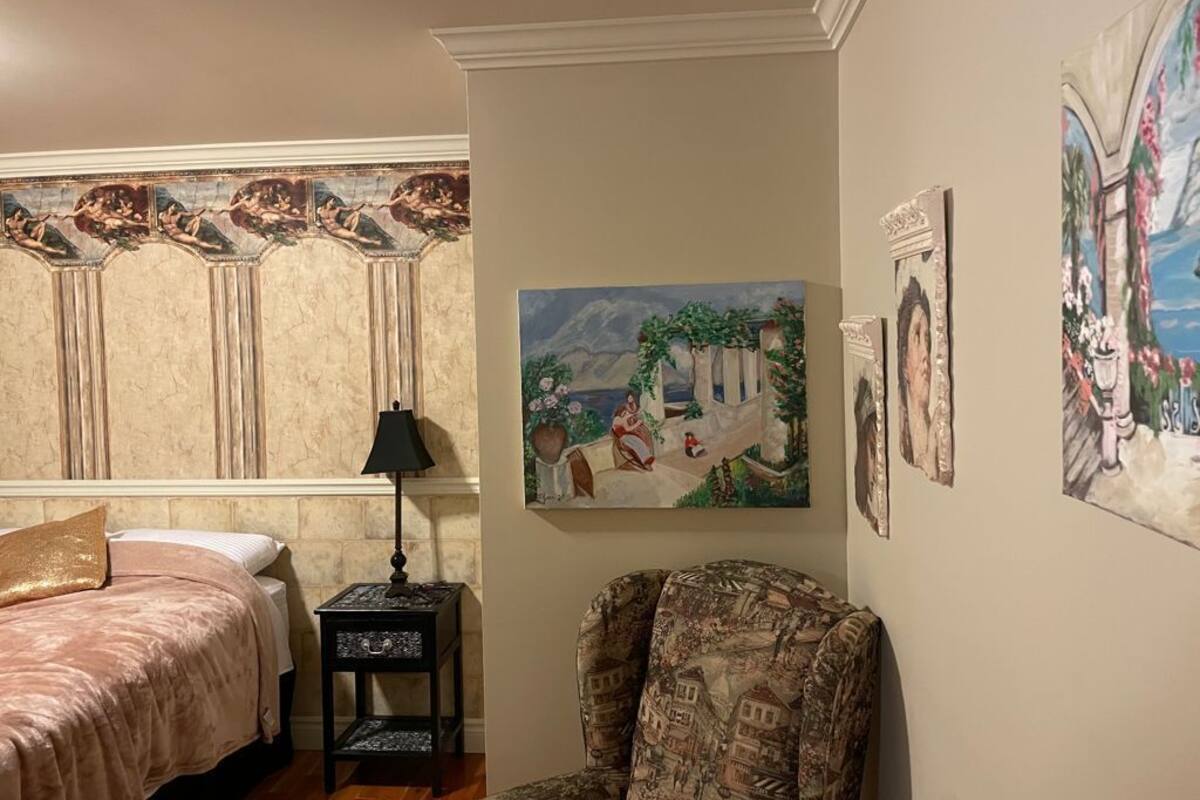 Romantische kamer | Donsdekens, gratis wifi, beddengoed