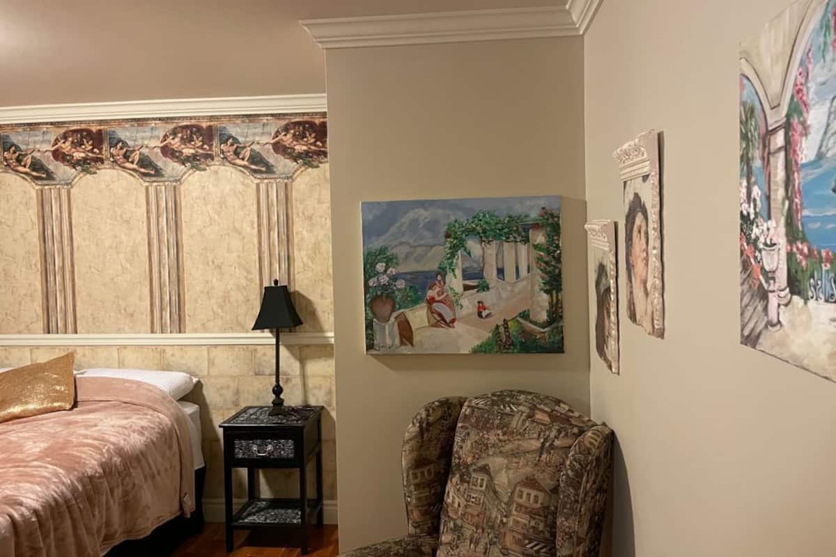 Habitación romántica | Edredón, wifi gratis y ropa de cama